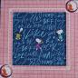 Preview: Baumwolljersey Peanuts® Snoopy Words blau – Bio